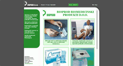 Desktop Screenshot of bioprod.si